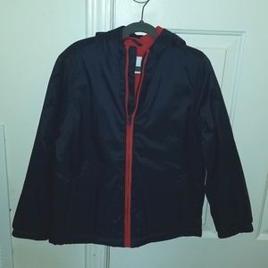 NWT Old Navy mid-weight, water resistant, fleece-lined jacket with hood